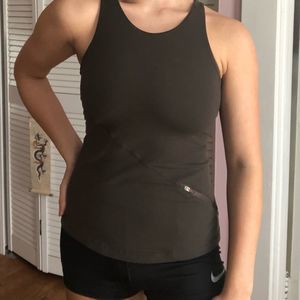 Lulu Repose High Neck Cross Back Tank Top